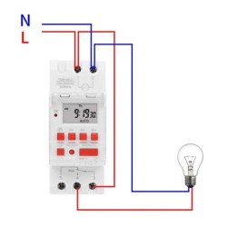 Resigilat Releu digital cu temporizator, Sinotimer, temporizator, intrerupator, programabila, 230V, 30A, 5000W, TM919B-2-30A